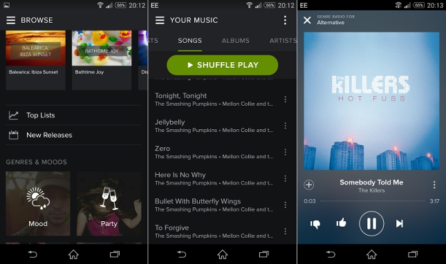 Best free music apps for android comparable to spotify playlist